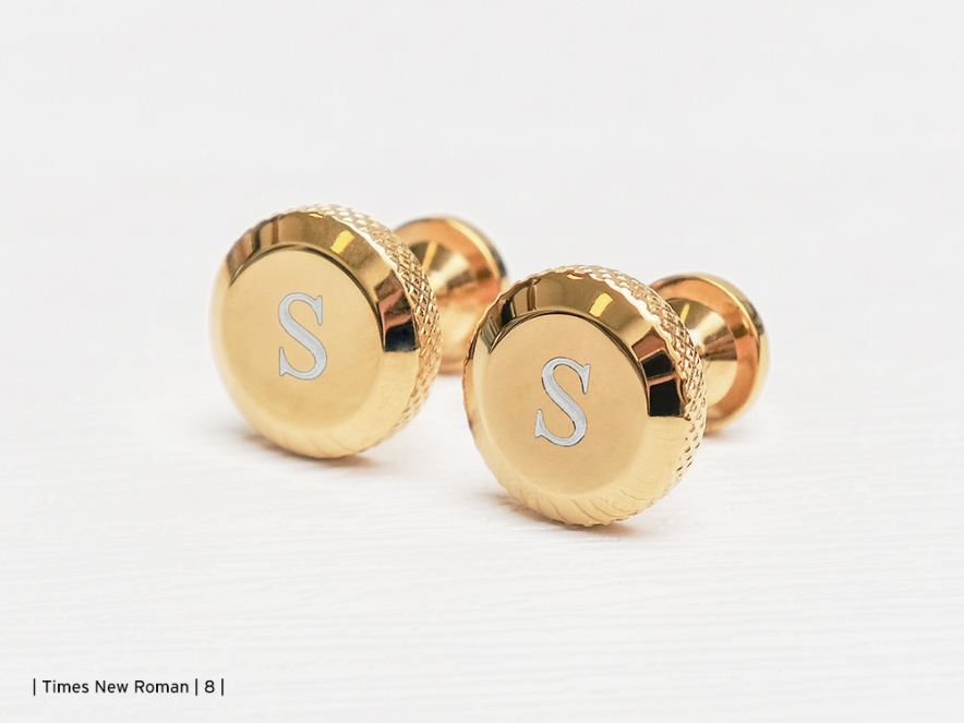 Personalized Cufflinks Skultuna 1607 Icon Model 8 Gold Platedproduct image #5