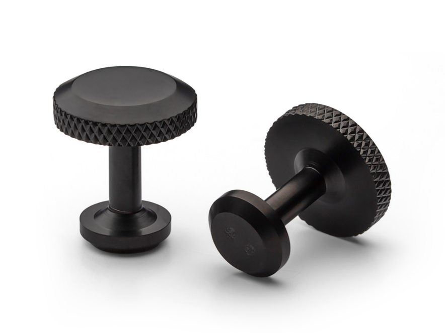 Personalized Cufflinks Skultuna 1607 Icon Model 8 Titanium Blackproduct image #1