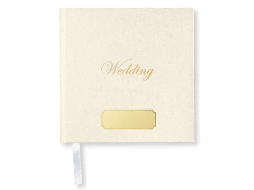 Wedding Guest Book Off White Squareproduct image #2