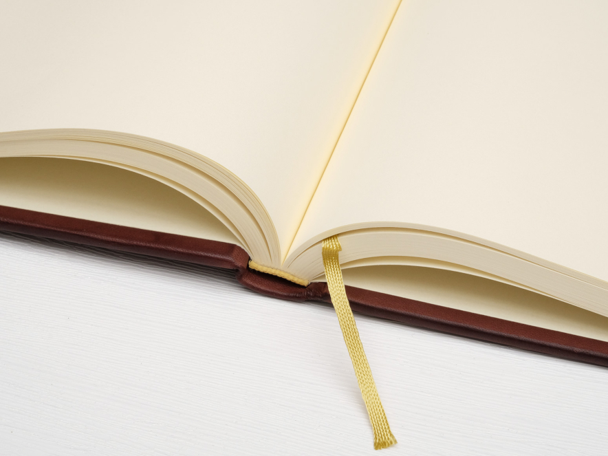 Vintage Wedding Guest Book Leather Largeproduct image #3