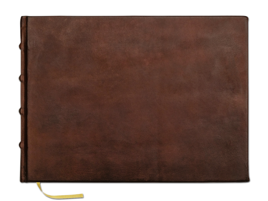 Vintage Wedding Guest Book Leather Largeproduct image #1
