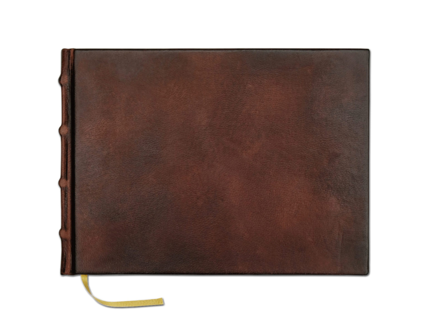 Vintage Wedding Guest Book Leather Mediumproduct image #1