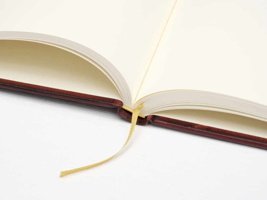 Vintage Wedding Guest Book Leather Mediumproduct image #3