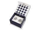 Personalized Cufflinks Ox & Bull 925 Sterling Silver Rope Border Roundproduct thumbnail #2