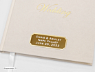 Wedding Guest Book Off White Squareproduct thumbnail #3